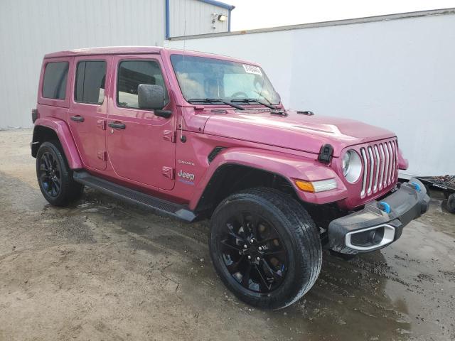 1C4JJXP6XNW156930 - 2022 JEEP WRANGLER U SAHARA 4XE PINK photo 4