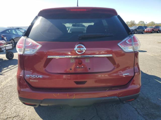KNMAT2MV8GP697318 - 2016 NISSAN ROGUE S RED photo 6