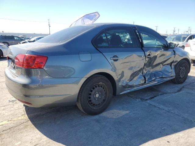 3VW1K7AJ7EM323297 - 2014 VOLKSWAGEN JETTA BASE GRAY photo 3