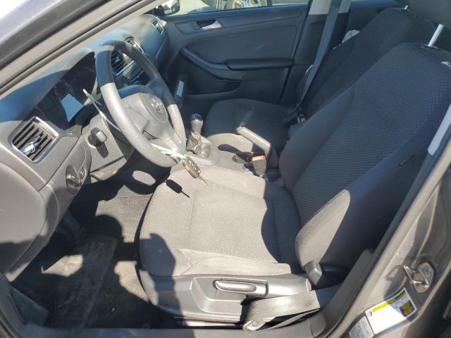 3VW1K7AJ7EM323297 - 2014 VOLKSWAGEN JETTA BASE GRAY photo 7