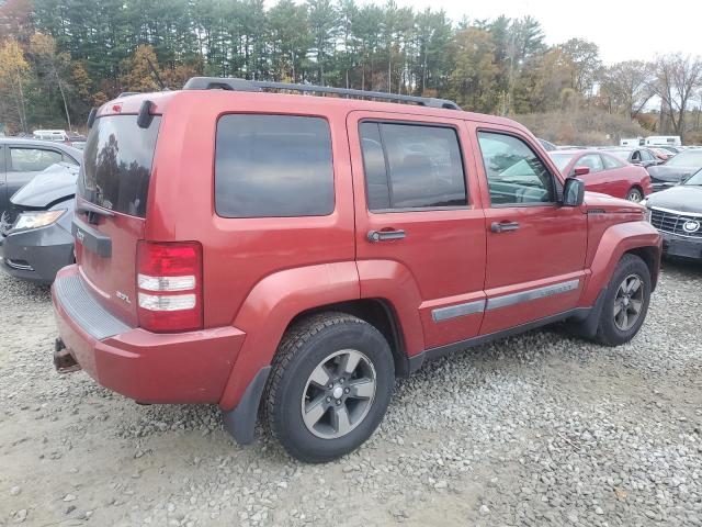 1J8GN28K88W103007 - 2008 JEEP LIBERTY SPORT RED photo 3