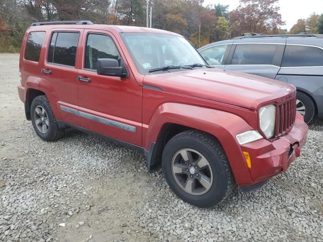 1J8GN28K88W103007 - 2008 JEEP LIBERTY SPORT RED photo 4