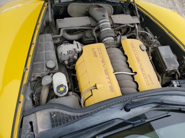 1G1YY36U375137401 - 2007 CHEVROLET CORVETTE YELLOW photo 11