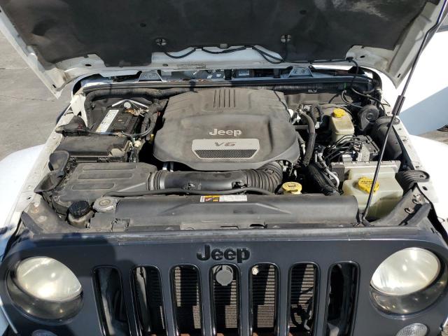 1C4HJWEG8EL292057 - 2014 JEEP WRANGLER U SAHARA 白色 照片 11