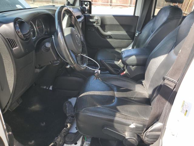 1C4HJWEG8EL292057 - 2014 JEEP WRANGLER U SAHARA 白色 照片 7