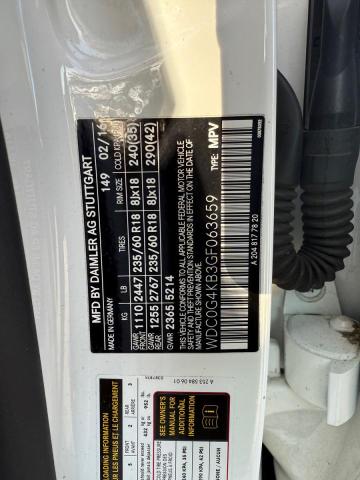 WDC0G4KB3GF063659 - 2016 MERCEDES-BENZ GLC 300 4MATIC WHITE photo 10