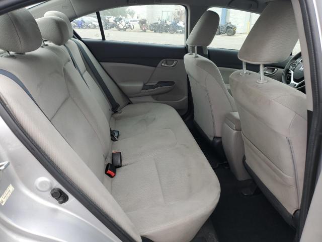 19XFB2F5XDE219807 - 2013 HONDA CIVIC LX SILVER photo 10