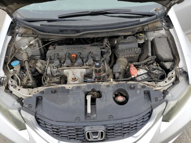 19XFB2F5XDE219807 - 2013 HONDA CIVIC LX SILVER photo 11
