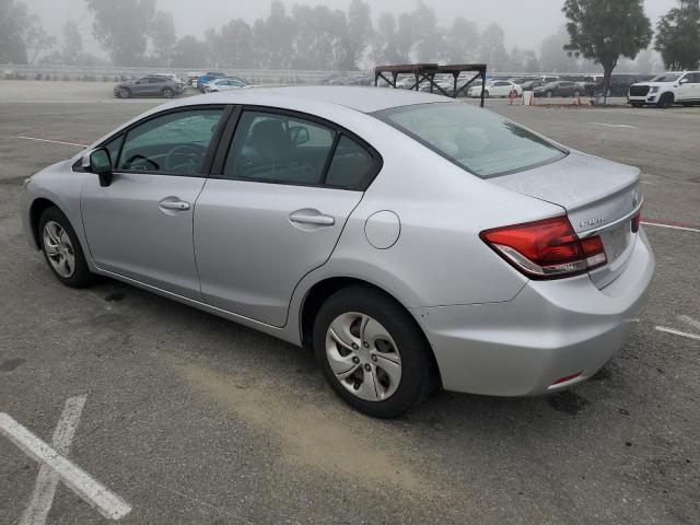 19XFB2F5XDE219807 - 2013 HONDA CIVIC LX SILVER photo 2