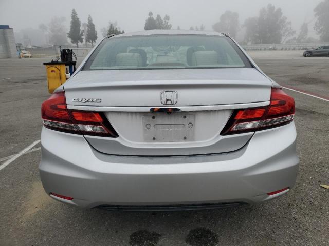 19XFB2F5XDE219807 - 2013 HONDA CIVIC LX SILVER photo 6