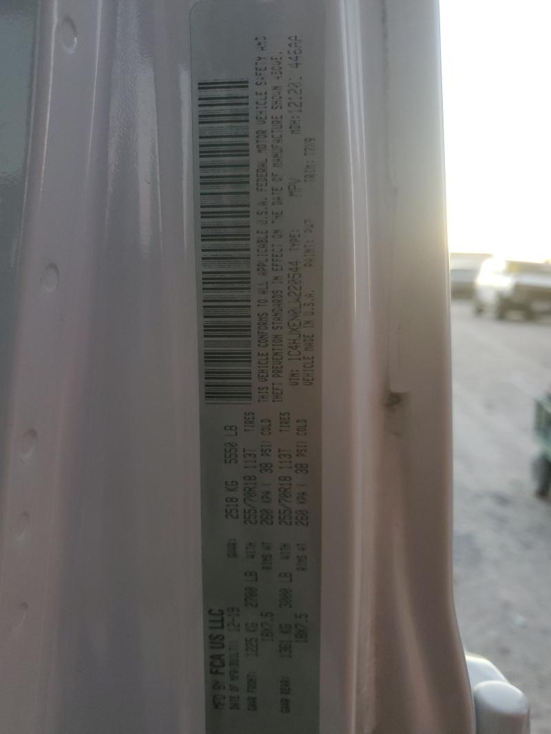 1C4HJXEN0LW220544 - 2020 JEEP WRANGLER U SAHARA WHITE photo 12