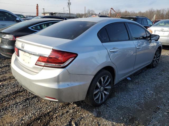 19XFB2F99FE222753 - 2015 HONDA CIVIC EXL ვერცხლისფერი ფოტო 3
