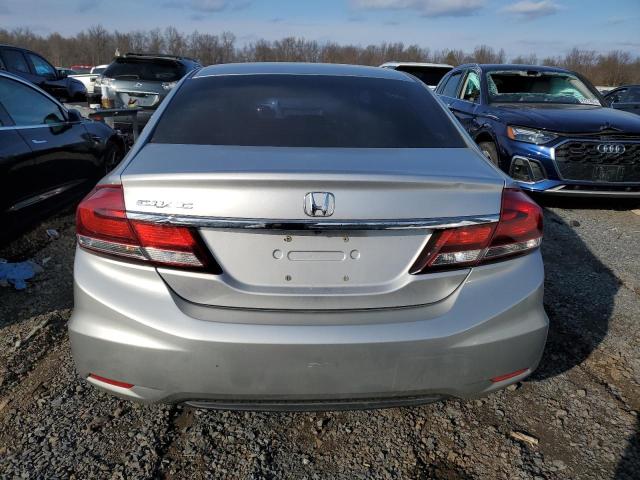 19XFB2F99FE222753 - 2015 HONDA CIVIC EXL ვერცხლისფერი ფოტო 6