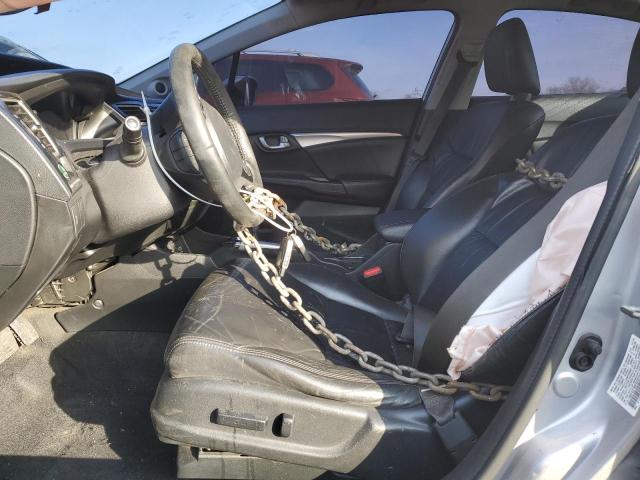 19XFB2F99FE222753 - 2015 HONDA CIVIC EXL ვერცხლისფერი ფოტო 7