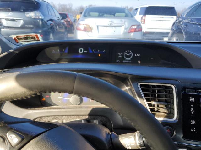 19XFB2F99FE222753 - 2015 HONDA CIVIC EXL ვერცხლისფერი ფოტო 9