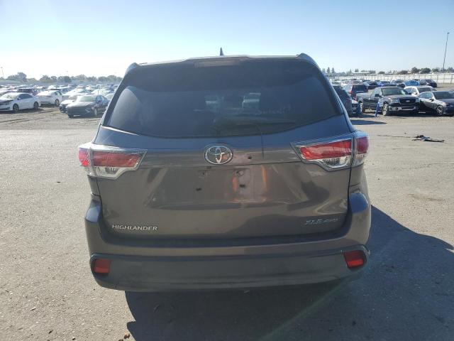 5TDJKRFH4ES059251 - 2014 TOYOTA HIGHLANDER XLE GRAY photo 6