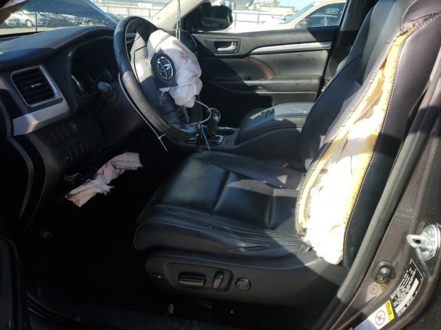 5TDJKRFH4ES059251 - 2014 TOYOTA HIGHLANDER XLE GRAY photo 7