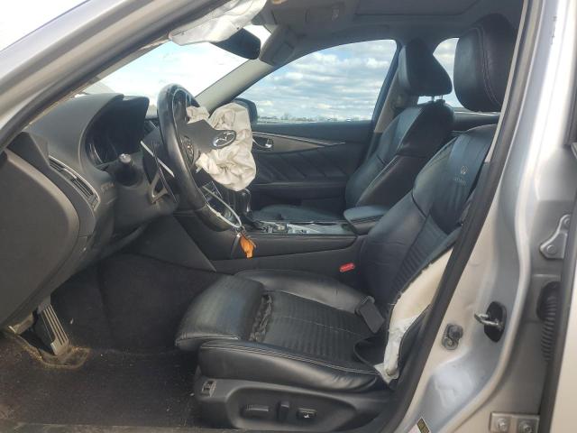 JN1BV7AR8EM702053 - 2014 INFINITI Q50 BASE SILVER photo 7