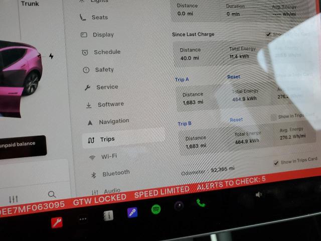 5YJYGDEE7MF063095 - 2021 TESLA MODEL Y GRAY photo 9