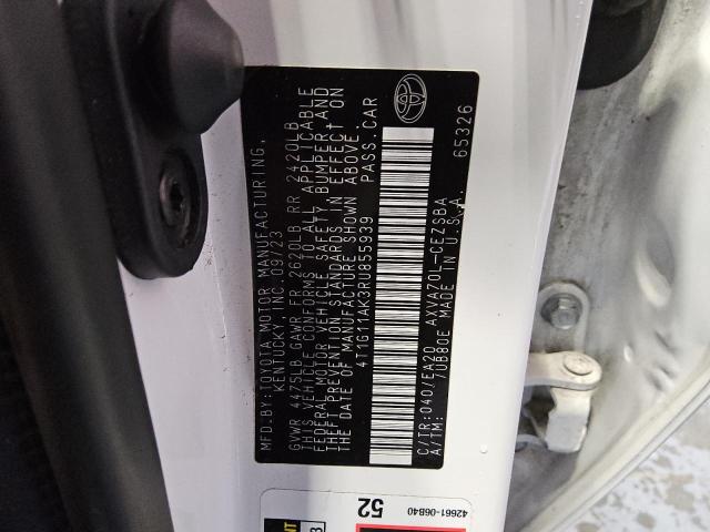 4T1G11AK3RU855939 - 2024 TOYOTA CAMRY SE NIGHT SHADE WHITE photo 12