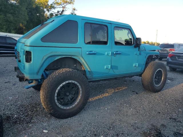 1C4HJXDG1JW213196 - 2018 JEEP WRANGLER U SPORT TURQUOISE photo 3