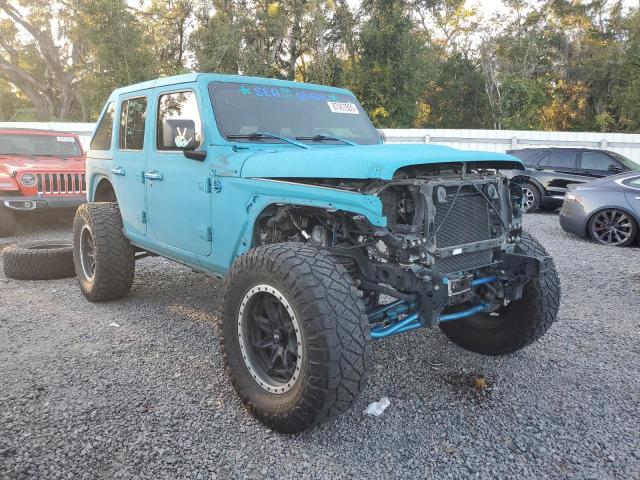 1C4HJXDG1JW213196 - 2018 JEEP WRANGLER U SPORT TURQUOISE photo 4