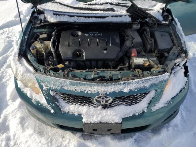 2T1BU4EE7AC381121 - 2010 TOYOTA COROLLA BASE GREEN photo 11