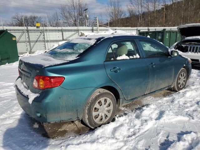 2T1BU4EE7AC381121 - 2010 TOYOTA COROLLA BASE GREEN photo 3