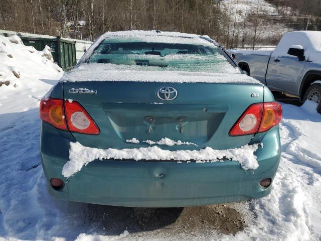 2T1BU4EE7AC381121 - 2010 TOYOTA COROLLA BASE GREEN photo 6