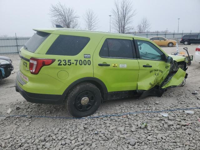 1FM5K8AR4JGC42998 - 2018 FORD EXPLORER POLICE INTERCEPTOR 绿色 照片 3