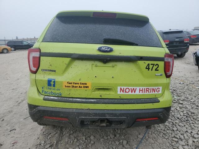 1FM5K8AR4JGC42998 - 2018 FORD EXPLORER POLICE INTERCEPTOR 绿色 照片 6