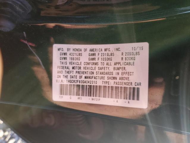 1HGCR2F80GA042010 - 2016 HONDA ACCORD EXL Schwarz Foto 13