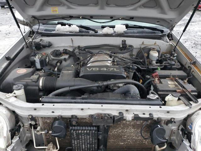 5TBBT44121S175707 - 2001 TOYOTA TUNDRA ACCESS CAB ნაცრისფერი ფოტო 11