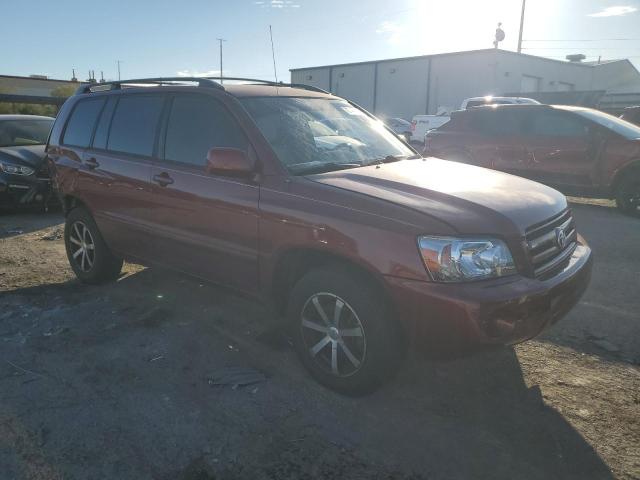 JTEDD21A160142502 - 2006 TOYOTA HIGHLANDER أحمر صورة 4