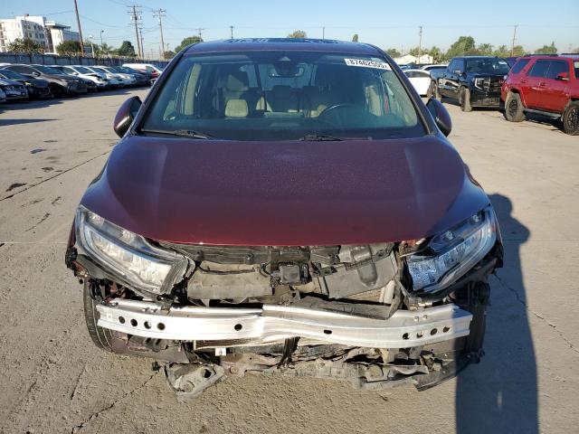 5FNRL6H77MB023883 - 2021 HONDA ODYSSEY EXL BURGUNDY photo 5