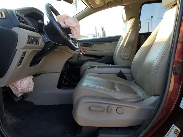 5FNRL6H77MB023883 - 2021 HONDA ODYSSEY EXL BURGUNDY photo 7