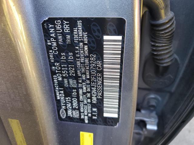 KMHGN4JE2FU079282 - 2015 HYUNDAI GENESIS 3.8L 银色 照片 12