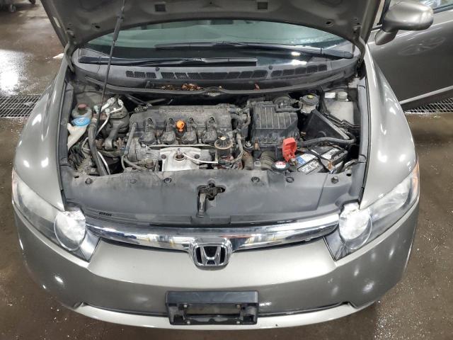 2HGFA15528H514345 - 2008 HONDA CIVIC LX GRAY photo 11