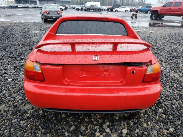 JHMEG1143PS000418 - 1993 HONDA CIVIC DEL SOL S RED photo 6