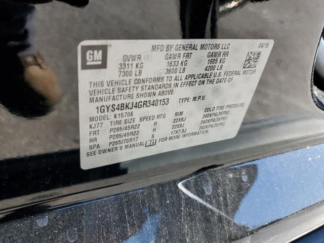 1GYS4BKJ4GR340153 - 2016 CADILLAC ESCALADE LUXURY Qara foto 13