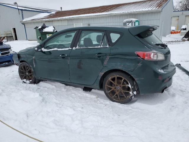 JM1BL1L38C1643996 - 2012 MAZDA SPEED 3 GREEN photo 2