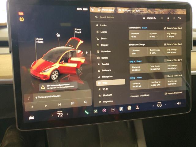 7SAYGDEE0NA011955 - 2022 TESLA MODEL Y Ақ фото 9