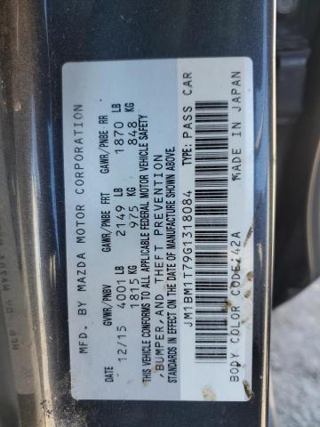 JM1BM1T79G1318084 - 2016 MAZDA 3 SPORT GRAY photo 12