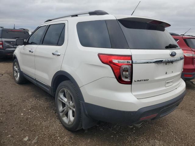 1FMHK8F86BGA19554 - 2011 FORD EXPLORER LIMITED أبيض صورة 2