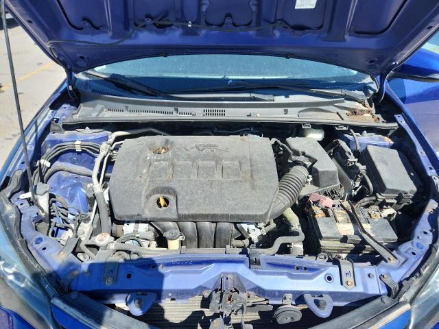 2T1BURHE7KC221962 - 2019 TOYOTA COROLLA L BLUE photo 11