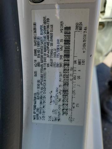 3FADP4EJ4KM136739 - 2019 FORD FIESTA SE თეთრი ფოტო 12