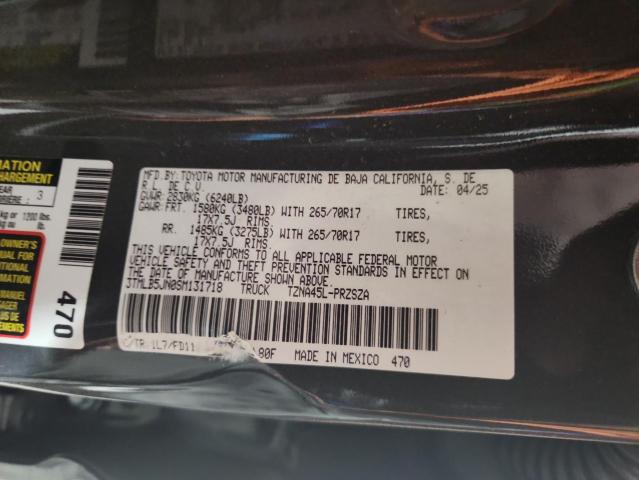 3TMLB5JN0SM131718 - 2025 TOYOTA TACOMA DOUBLE CAB Grafit foto 12