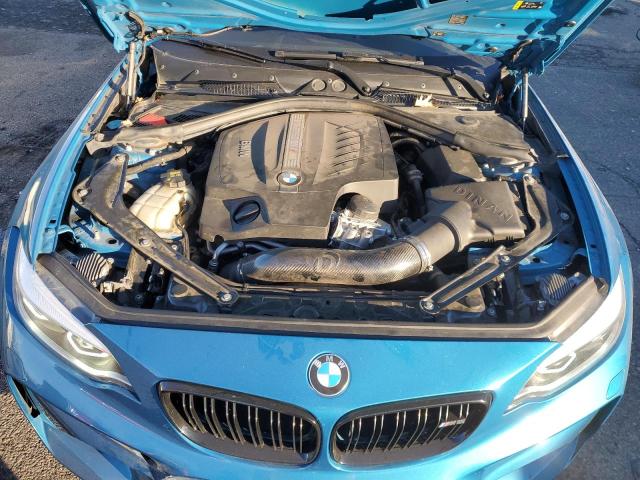 WBS1J5C55JVD35955 - 2018 BMW M2 BLUE photo 11