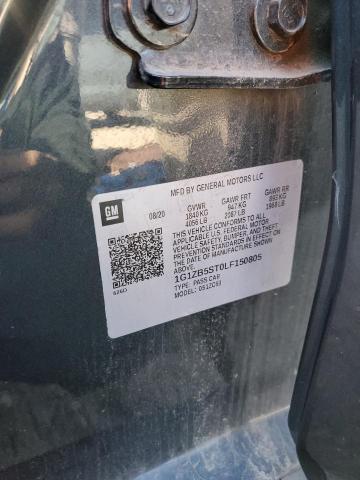 1G1ZB5ST0LF150805 - 2020 CHEVROLET MALIBU LS CHARCOAL photo 12