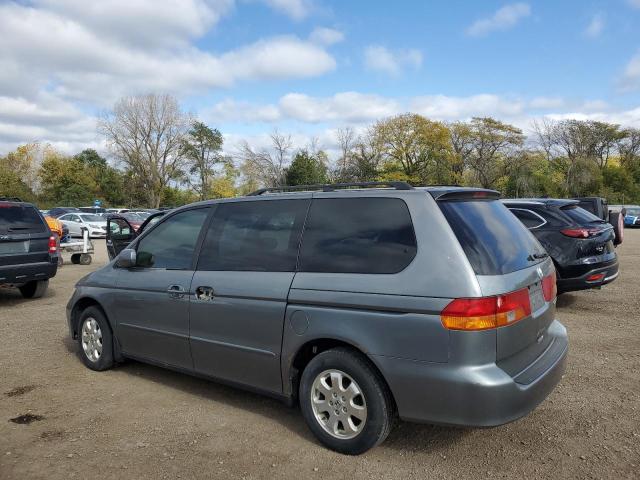 5FNRL186X2B000718 - 2002 HONDA ODYSSEY EX BLUE photo 2